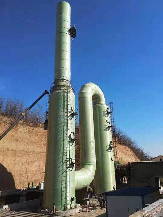 喷淋废气净化塔 玻璃钢脱硫塔 喷淋塔酸雾吸附塔